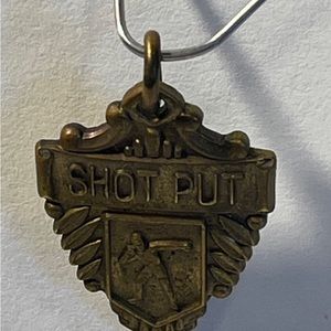 Vintage Track and Field Sports Charm Pendant